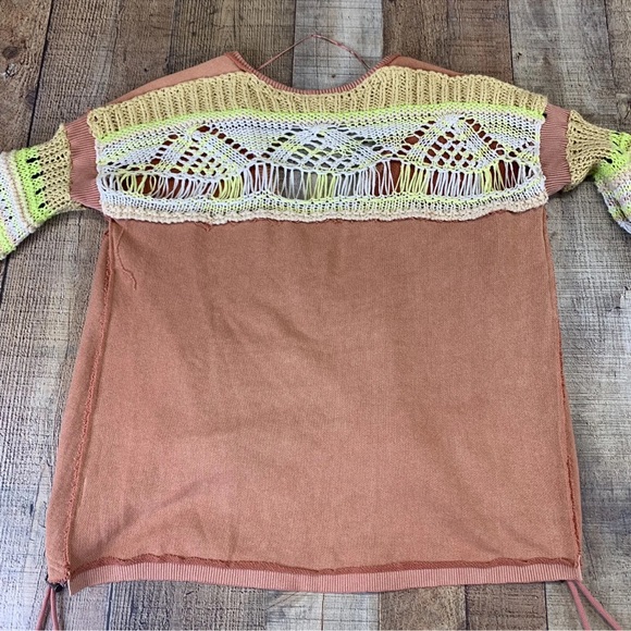 Free People Reminiscent Sweater In Terracotta Pullover Knit Crochet Boho
Size S - Picture 11 of 14